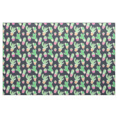 Neon Waterverf Cacti in Pots Pattern Stof (Fat Quarter)