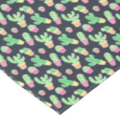 Neon Waterverf Cacti in Pots Pattern Tafelkleed (Gekanteld)