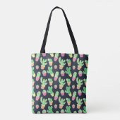 Neon Waterverf Cacti in Pots Pattern Tote Bag (Achterkant)