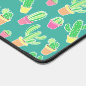 Neon Waterverf cactus in pottenpatroon 2 Bureaumat (Hoek)