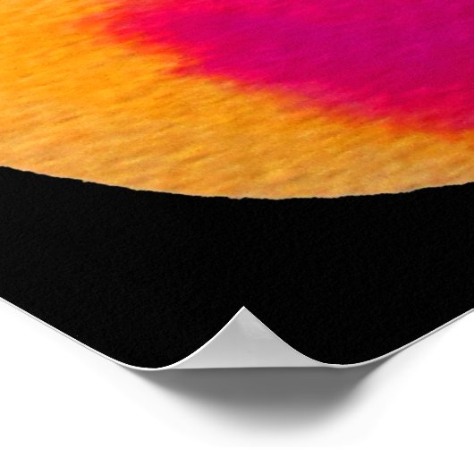 Neon Waterverf cirkel patroon abstracte kunstkleur Poster (Hoek)