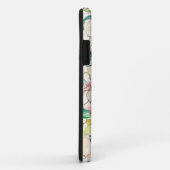 Neon Waterverf Flower iPhone Case (Achterkant/rechts)