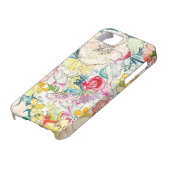 Neon Waterverf Flower iPhone Case (Onderkant)