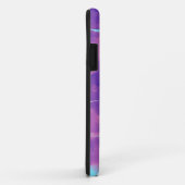 Neon Waterverf Roze Paarse Abstracte Hoesje-Mate i Case-Mate iPhone Case (Achterkant/rechts)