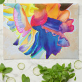 Neon waterverf theedoek (Gevouwen)