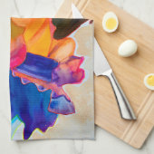 Neon waterverf theedoek (Quarter Fold)