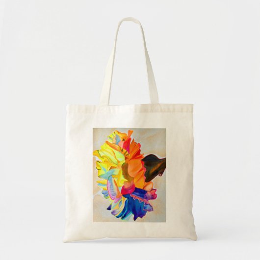 Neon waterverf tote bag (Voorkant)