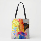 Neon waterverf tote bag (Voorkant)
