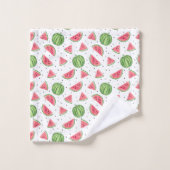 Neon Waterverf Watermeloenen Patroon Bad Handdoek (Wasdoekje)