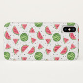 Neon Waterverf Watermeloenen Patroon Case-Mate iPhone Case (Achterkant (horizontaal))