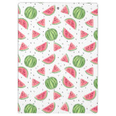 Neon Waterverf Watermeloenen Patroon Klembord (Achterkant)