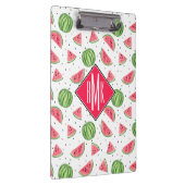 Neon Waterverf Watermeloenen Patroon Klembord (Rechts)