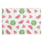 Neon Waterverf Watermeloenen Patroon Kussensloop (Voorkant-Rechts)