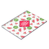 Neon Waterverf Watermeloenen Patroon Notitieboek (Linkerzijde)