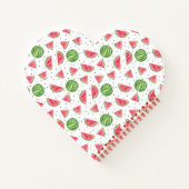 Neon Waterverf Watermeloenen Patroon Notitieboek (Achterkant)