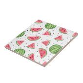 Neon Waterverf Watermeloenen Patroon Tegeltje (Zijkant)