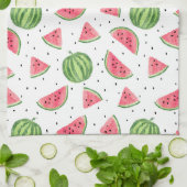 Neon Waterverf Watermeloenen Patroon Theedoek (Gevouwen)