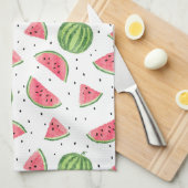 Neon Waterverf Watermeloenen Patroon Theedoek (Quarter Fold)