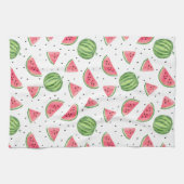Neon Waterverf Watermeloenen Patroon Theedoek (Horizontaal)