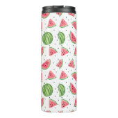Neon Waterverf Watermeloenen Patroon Thermosbeker (Achterkant)