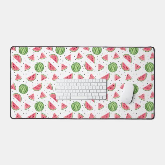 Neon Waterverf Watermeloenenpatroon 2 Bureaumat (Keyboard & Muis)
