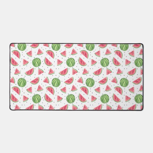 Neon Waterverf Watermeloenenpatroon 2 Bureaumat (Voorkant)
