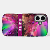 Neon Wave Rave-geïnspireerde laserglitter Case-Mate iPhone Case (Achterkant (horizontaal))