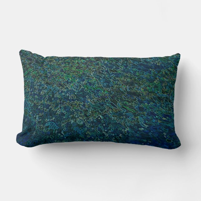 Neon Waves Pillow door Margaret Juul Kussen (Voorkant)