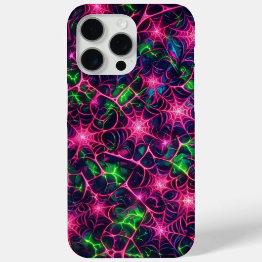 Neon web, spinnenwebpatroon, camouflage Case-Mate iPhone case (Achterkant)