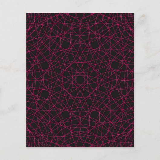 Neon Webpatroon Modern Flyer -  (Voorkant)