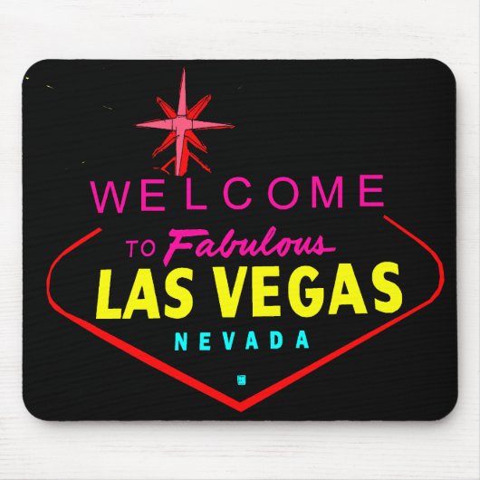 Neon Welcome Vector Graphic Mousepad #1 Muismat (Voorkant)