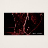 Neon Western Paard Visitekaartjes (Achterkant)
