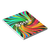 Neon Whirlpool Galaxy Notitieblok (Schuin)