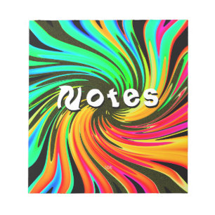 Neon Whirlpool Galaxy Notitieblok