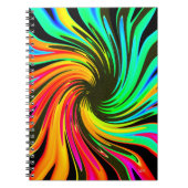 Neon Whirlpool Galaxy Notitieboek (Voorkant)