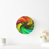 Neon Whirlpool Galaxy Ronde Klok (Huis)