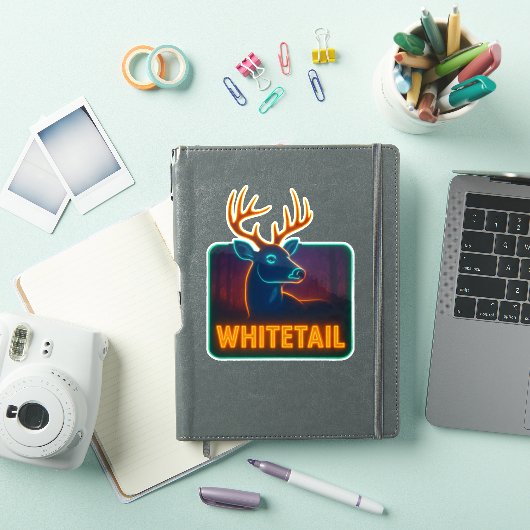 Neon Whitetail Vinyl Sticker (iPad Cover)