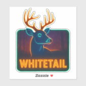 Neon Whitetail Vinyl Sticker (Vel)