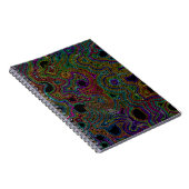 neon wiggle lines notitieboek (Rechterzijde)