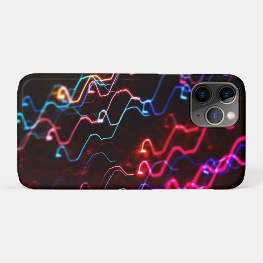 Neon Wiggle Wave Case-Mate iPhone Case (Achterkant (horizontaal))