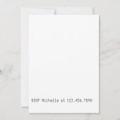 Neon Wild West Cowboy over de Graduation Party Kaart (Achterkant)