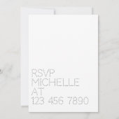 Neon Wild West Cowboy over Graduation Party Invi Kaart (Achterkant)