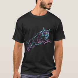 Neon Wildcat Zwart T-shirt