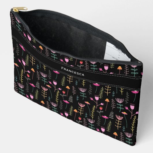 Neon Wildflower, aangepaste monogram Etui (Open)