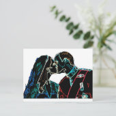 Neon Will en Kate Briefkaart (Staand voorkant)