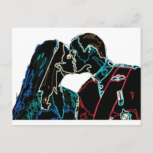 Neon Will en Kate Briefkaart (Voorkant)