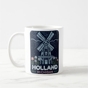 Neon Windmill Holland Michigan Koffiemok
