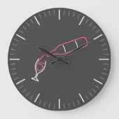 Neon Wine Puring Grote Klok (Voorkant)