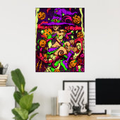 Neon Witch Poster (Thuiskantoor)