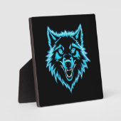 Neon Wolf Fotoplaat (Voorkant)